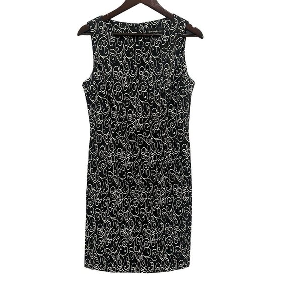 NWT Connected Apparel Scroll Print Dress - Size‎ 10 - Picture 1 of 3